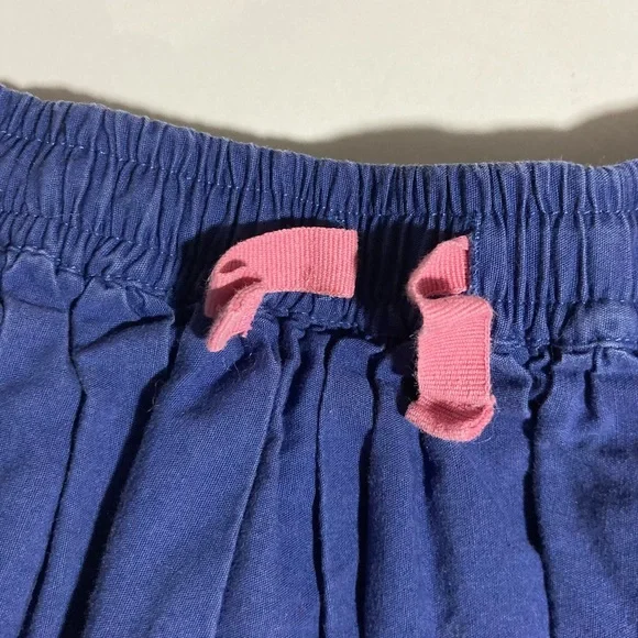 Mini Boden Blue Rainbow Sequined Gathered Skirt Elastic Waist Drawcord Size 5-6 - Picture 5 of 11